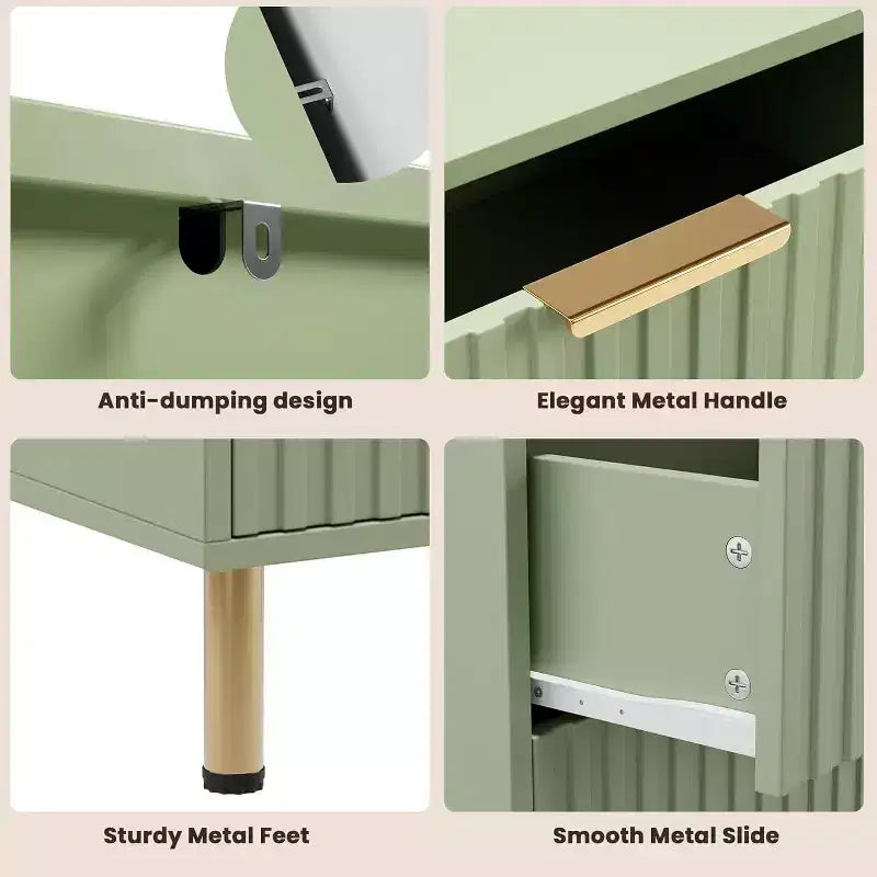 Coolmee cómoda de 8 cajones para dormitorio, cómoda moderna acanalada con cajones profundos, cómoda organizadora de madera para sala de estar, pasillo, habitación de niños
