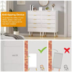 Cómoda de 5 cajones para dormitorio, Cómodas modernas para armario, Cómoda de almacenamiento, Mueble organizador con cajones, Cómoda para dormitorio (2 unidades)