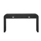 Mesa Consola Arqueada con Almacenamiento, Mesa de Entrada de Madera Minimalista con Cajones para el Recibidor