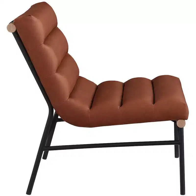 Meridian Furniture, Sillón decorativo de piel vegana Burke