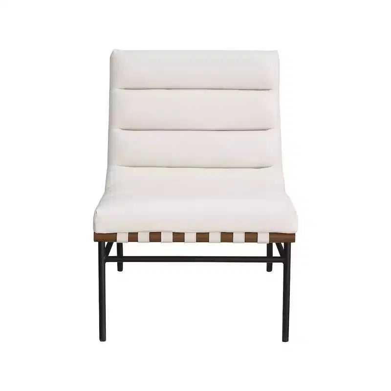 Meridian Furniture, Sillón decorativo de piel vegana Burke