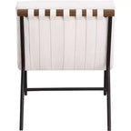 Meridian Furniture, Sillón decorativo de piel vegana Burke