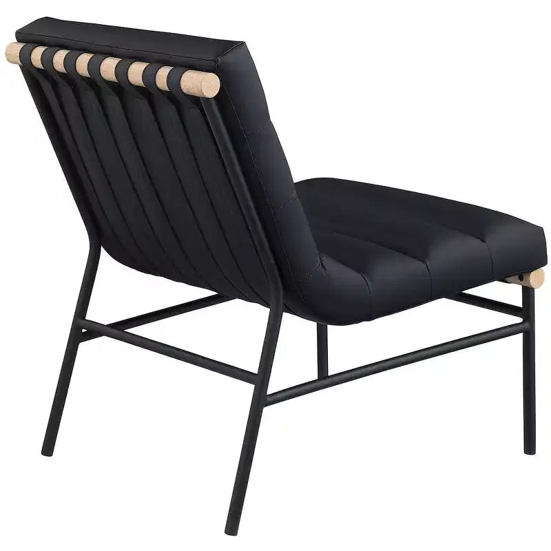 Meridian Furniture, Sillón decorativo de piel vegana Burke