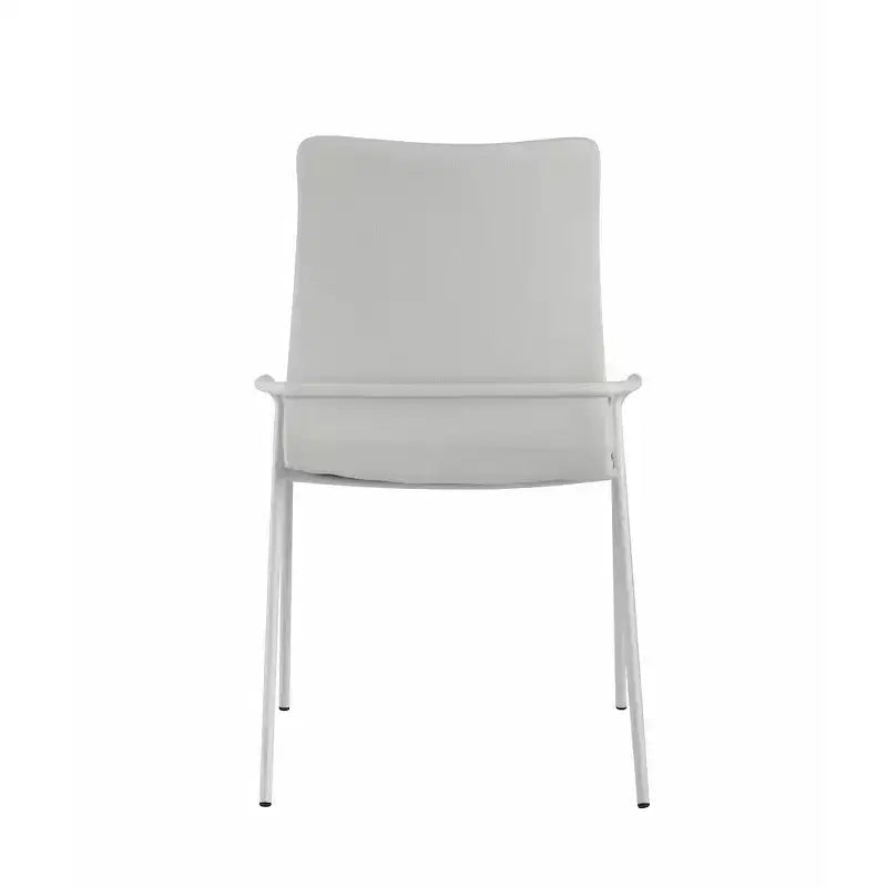 Chintaly Imports, Silla auxiliar tapizada blanca contemporánea