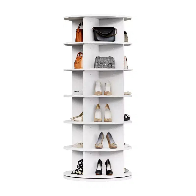 Organizador de Zapatos Giratorio 360, Estantería Giratoria, Torre Zapatero para Entrada