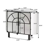 Mueble esquinero blanco TROPOW, vitrina de cristal, estantería esquinera, mueble de bar para salón, dormitorio, oficina, pasillo, estudio, blanco