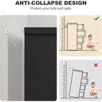 Cómoda moderna de 4 cajones con tiradores empotrados, cajones de deslizamiento suave y diseño antivuelco, arcón de almacenamiento de madera para cuarto de bebé, dormitorio, sala de estar
