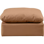 Meridian Furniture, Otomana de cuero vegano Indulge