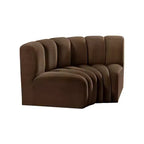 Meridian Furniture, Sofá Modular de Terciopelo Arc