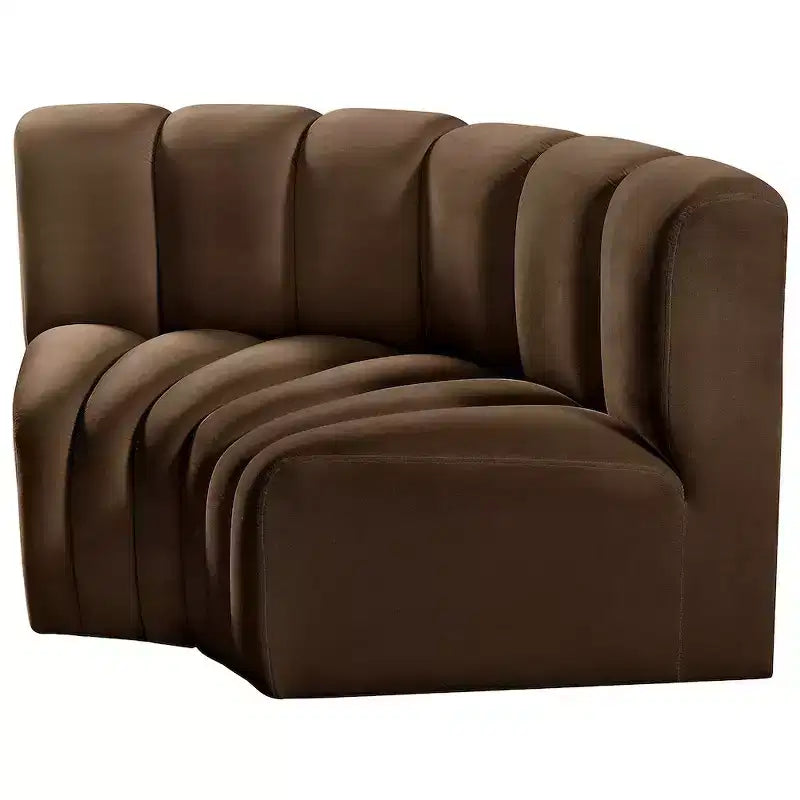 Meridian Furniture, Sofá Modular de Terciopelo Arc