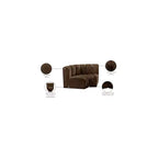Meridian Furniture, Sofá Modular de Terciopelo Arc