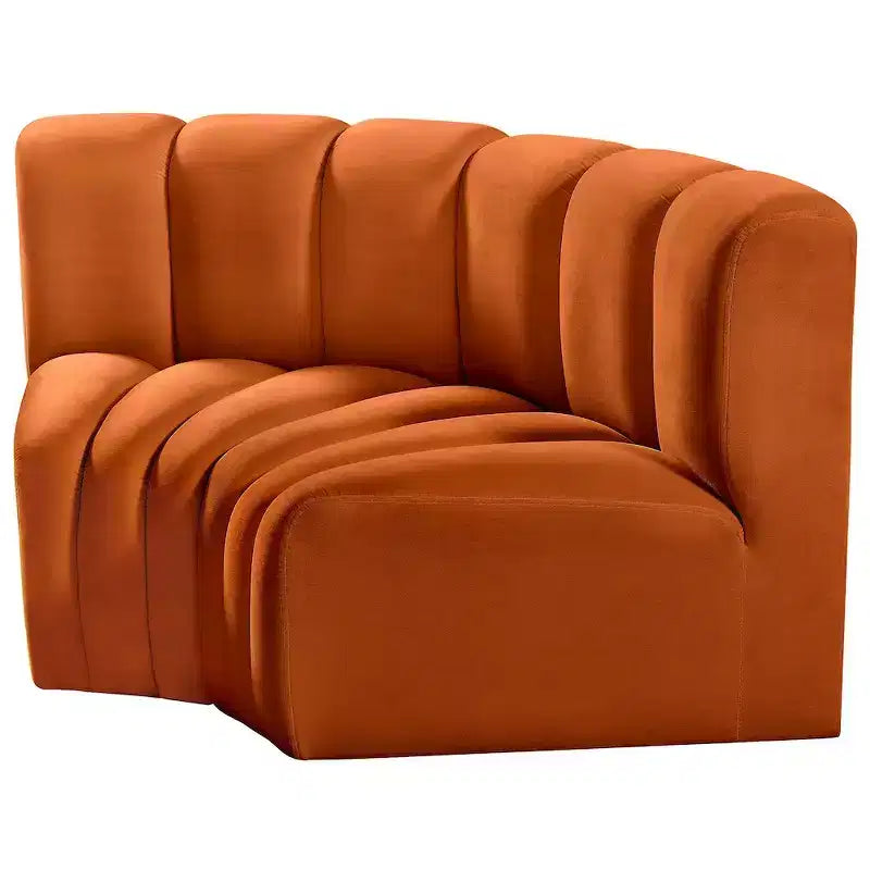 Meridian Furniture, Sofá Modular de Terciopelo Arc
