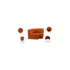 Meridian Furniture, Sofá Modular de Terciopelo Arc