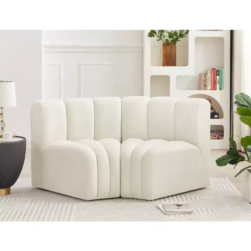 Meridian Furniture, Sofá Modular de Terciopelo Arc