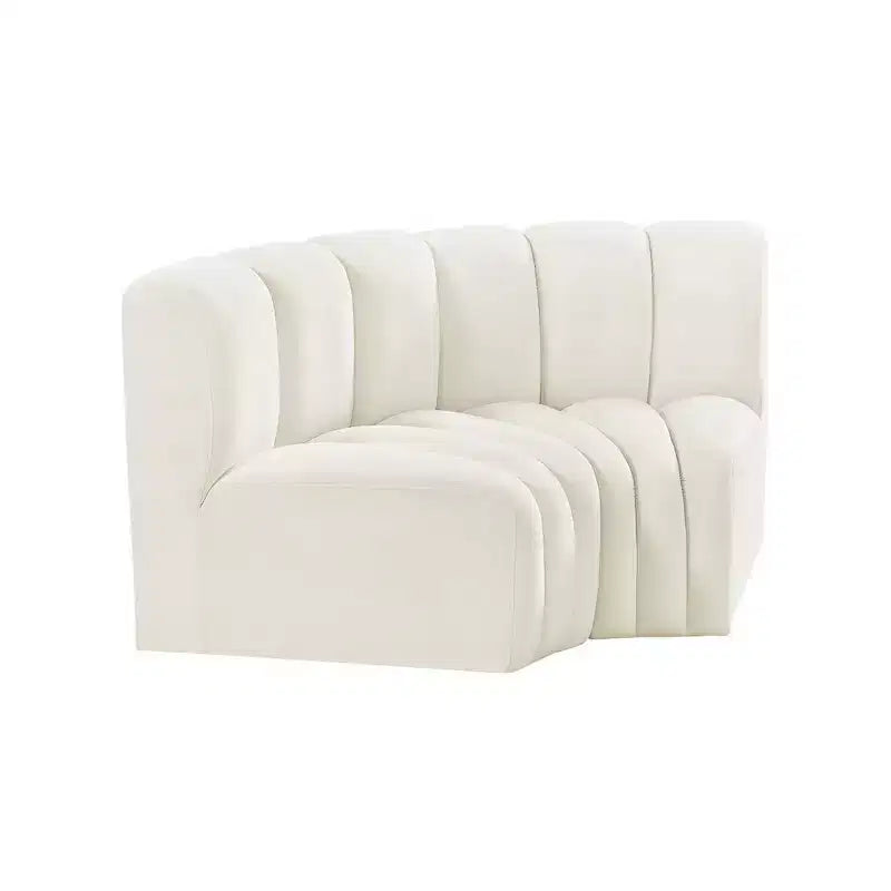 Meridian Furniture, Sofá Modular de Terciopelo Arc