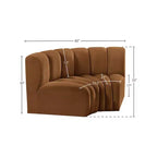 Meridian Furniture, Sofá Modular de Terciopelo Arc