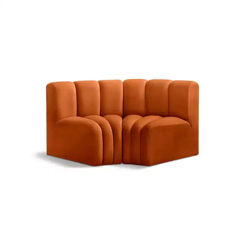 Meridian Furniture, Sofá Modular de Terciopelo Arc