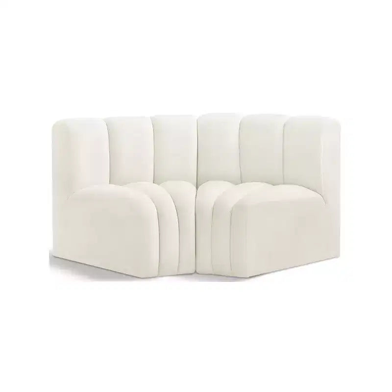 Meridian Furniture, Sofá Modular de Terciopelo Arc