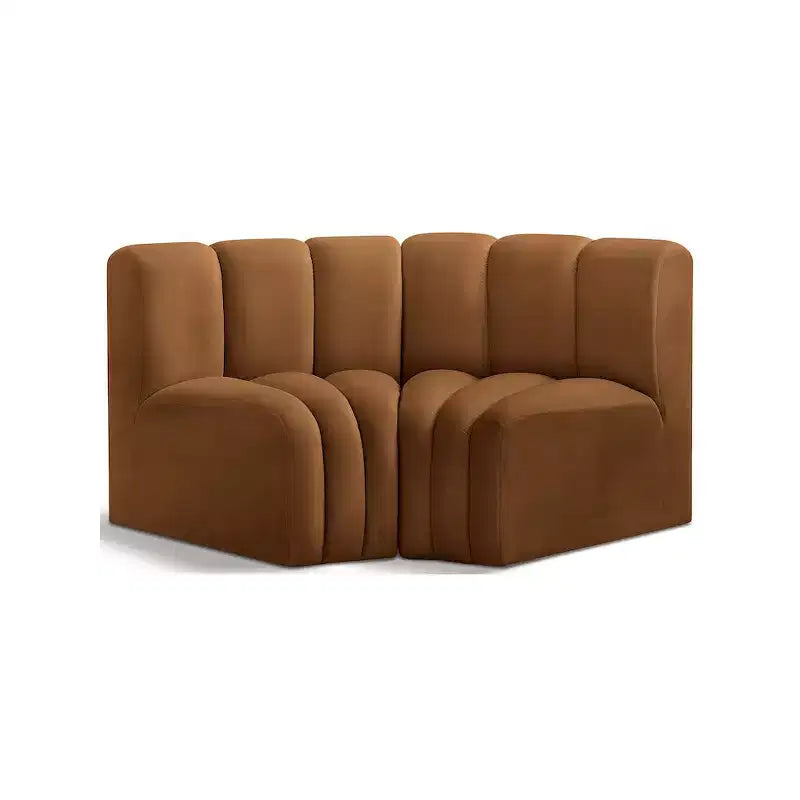 Meridian Furniture, Sofá Modular de Terciopelo Arc