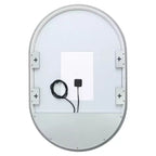 Espejo ovalado LED Jax 24 de aluminio - LMR1007 - Blanco - Safavieh