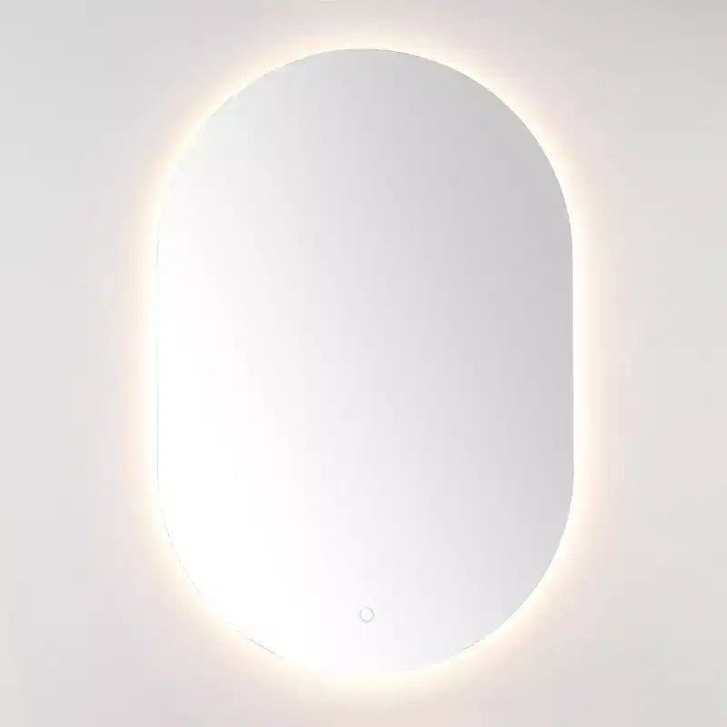 Espejo ovalado LED Jax 24 de aluminio - LMR1007 - Blanco - Safavieh