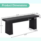 Lantine Banco de Entrada de Madera, Banco de Mesa de Comedor de Madera de 120 cm con Estructura Robusta para Cocina, Dormitorio, Sala de Estar, Pasillo, Fácil Montaje,