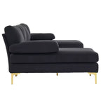 Karl Home | Seccionales en forma de U de 3 piezas de poliéster con apoyabrazos tipo "Pillow Top" de 110 pulgadas de ancho en blanco roto
