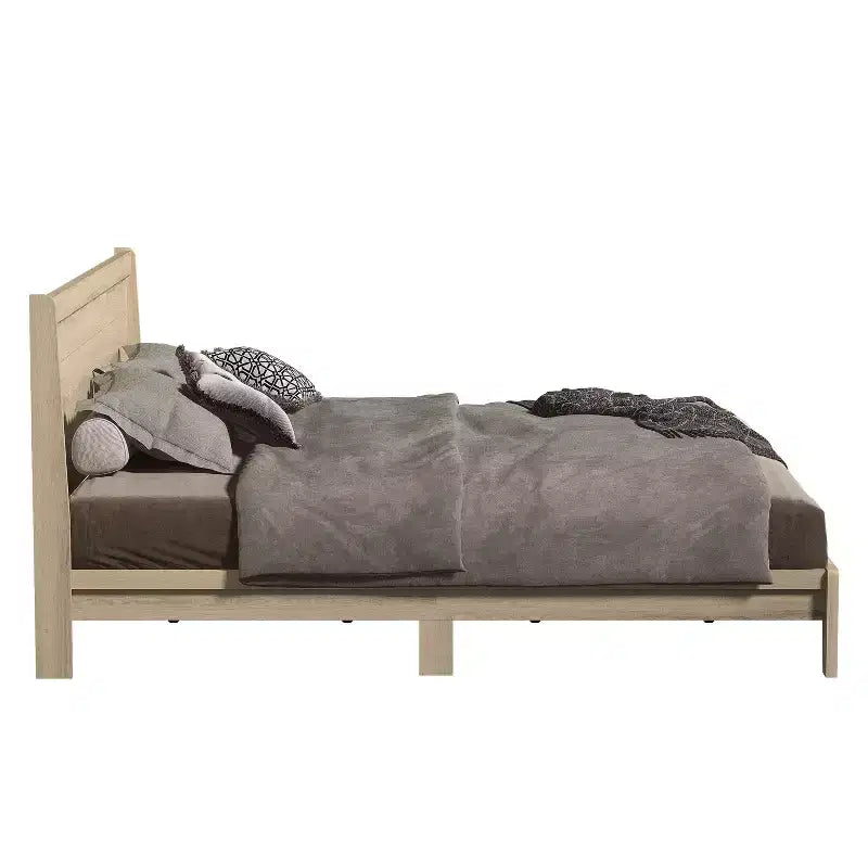 Cama Galano King Abby Serene con cabecero Oslo Oak