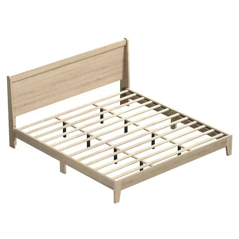 Cama Galano King Abby Serene con cabecero Oslo Oak