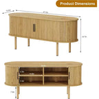 Mueble para TV de 65 pulgadas, Mueble de TV con almacenamiento, Centro de entretenimiento moderno para sala de estar, pasillo, dormitorio