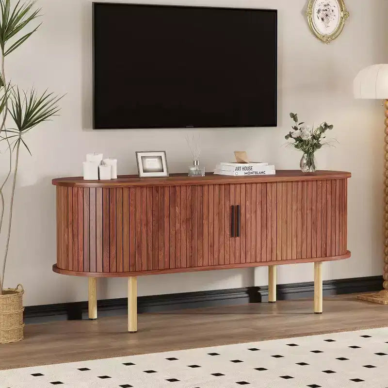Mueble para TV de 65 pulgadas, Mueble de TV con almacenamiento, Centro de entretenimiento moderno para sala de estar, pasillo, dormitorio