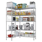 Estantería de almacenamiento Karl Home de acero de 5 niveles, altura ajustable y servicio pesado
