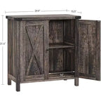 Aparador COZONY, mueble aparador de granja de 60" con 2 armarios y estante abierto, consola para sala de estar, comedor, pasillo