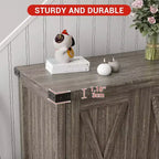 Aparador COZONY, mueble aparador de granja de 60" con 2 armarios y estante abierto, consola para sala de estar, comedor, pasillo
