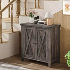 Aparador COZONY, mueble aparador de granja de 60" con 2 armarios y estante abierto, consola para sala de estar, comedor, pasillo