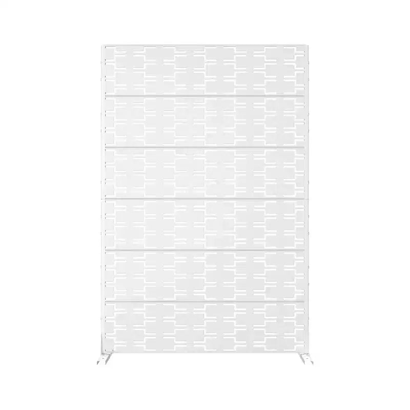 Pantallas y paneles de privacidad MAYEERTY con soporte blanco para exteriores, balcón, patio, jardín, separador de ambientes