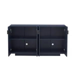 Aparador espacioso Okak, aparador con 4 puertas y 4 estantes, mueble de almacenamiento para sala de estar, comedor, cocina