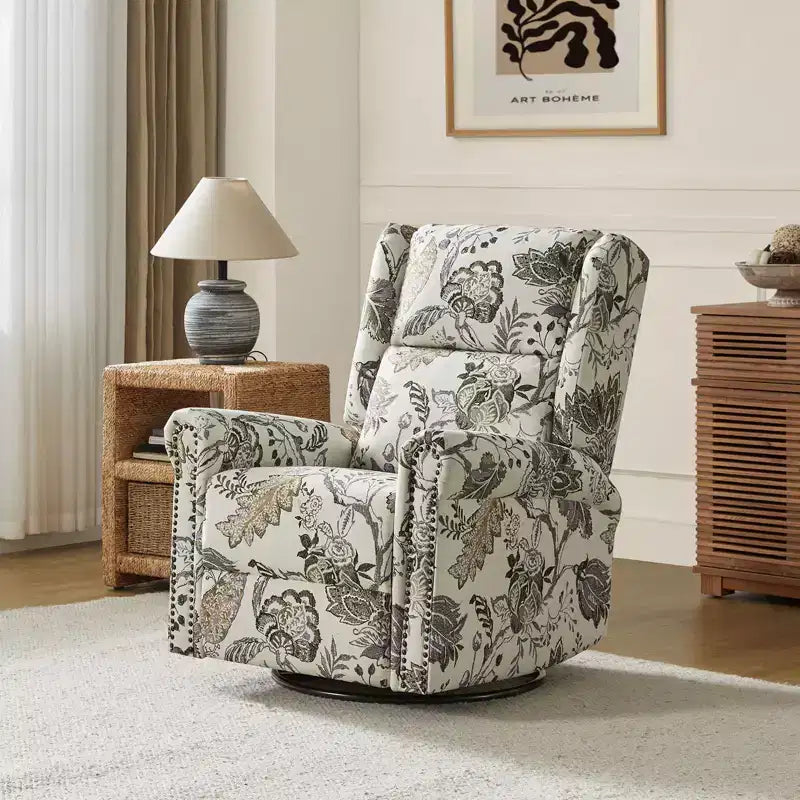 Helmut Manual Swivel Glider Recliner|HULALA HOME