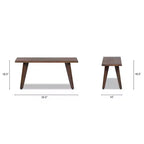 Banco de madera maciza de roble rojo Jennifer Taylor Home Capri 35.5