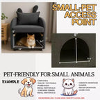 Sillón Okak Simple y Lindo con Orejas de Conejo y Escondite Incorporado para Gatos y Perros, Sillón Individual para Mascotas Ideal para Dormitorio, Sala de Estar