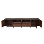 Mueble para TV para televisores de hasta 85 pulgadas, consola de TV rústica, mueble de TV con cajones, marrón - ModernLuxe