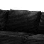 Dovelina Sofá Seccional Modular de Pana con 3 Asientos, Sofá Moderno y Cómodo Tapizado en Forma de L con Almohadas Suaves