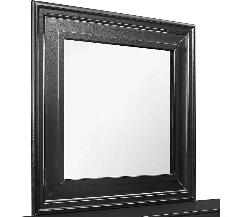 Espejo blanco metálico HomeStock con marco elegante Espejo decorativo moderno y glamuroso para dormitorio