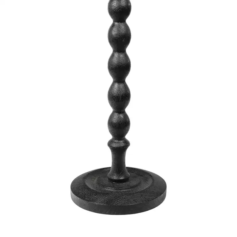 JONATHAN Y Augustus 24.5 Mesa auxiliar de bebidas redonda con pedestal de madera de husillo clásico para casa de campo y mesa auxiliar decorativa