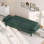 Sofá Cama Futón 89, Sofá Cama Convertible con Respaldo y Reposabrazos Ajustables, Sofá Cama Moderno para Sala de Estar, Dormitorio, Apartamentos