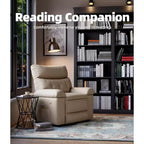 27 Sillón reclinable grande, mecedora giratoria 360 con calor y masaje (para sala de estar/dormitorio/cuarto de bebé)