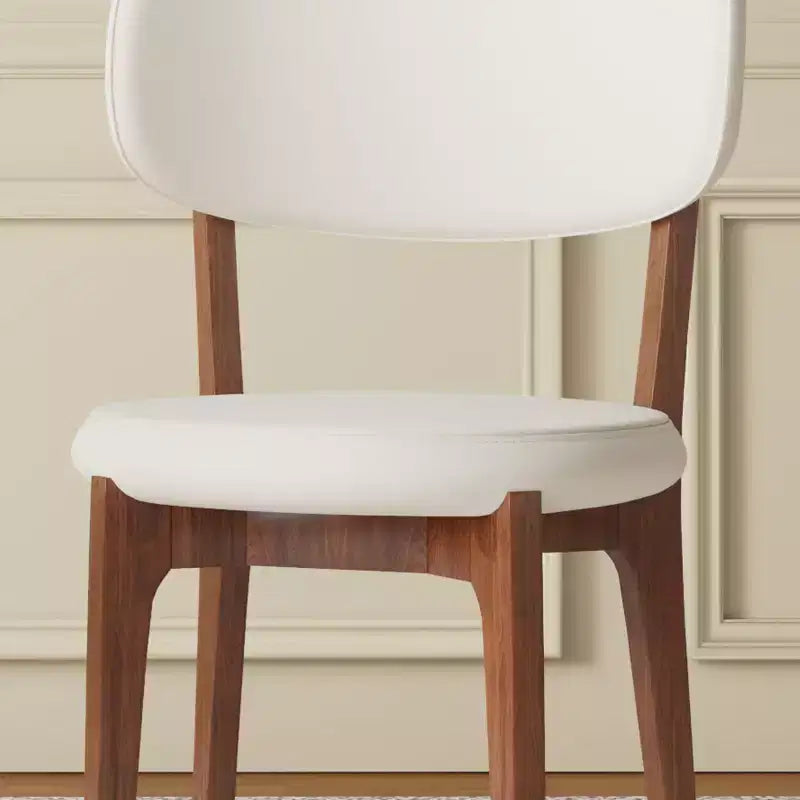 Okak Sillas de comedor sin brazos de estilo moderno para el hogar, para cocina, comedor, de cuero sintético tapizadas, juego de 2