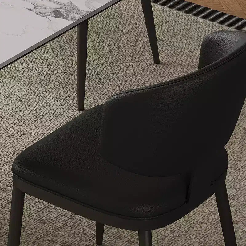 Okak Sillas de comedor sin brazos de estilo moderno para el hogar, para cocina, comedor, de cuero sintético tapizadas, juego de 2