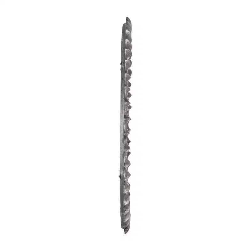 Espejo de pared redondo moderno con marco de metal decorativo - Espejo decorativo de vidrio para el hogar, la oficina, el dormitorio, la sala de estar - Acabado metálico - 29 Plata
