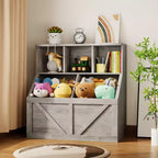 Organizador de almacenamiento de juguetes para niños, estantería y almacenamiento de juguetes para niños, organizador de juguetes de estantería para niños pequeños para habitaciones de niños, sala de juegos, dormitorio, guardería